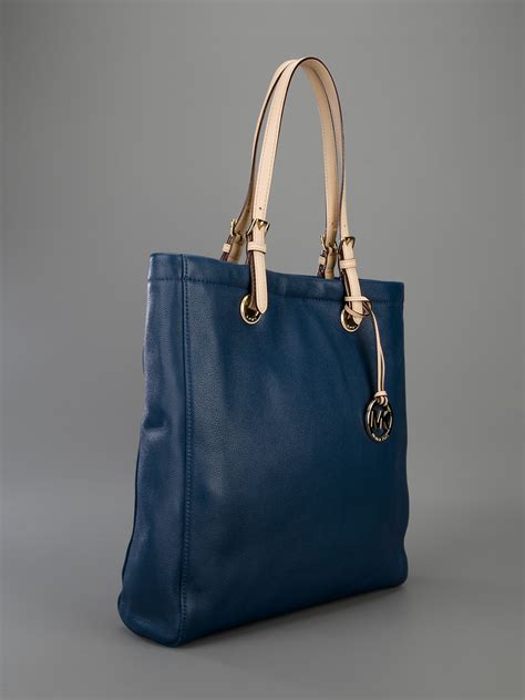 blauwe michael kors tas|michael kors tote bag.